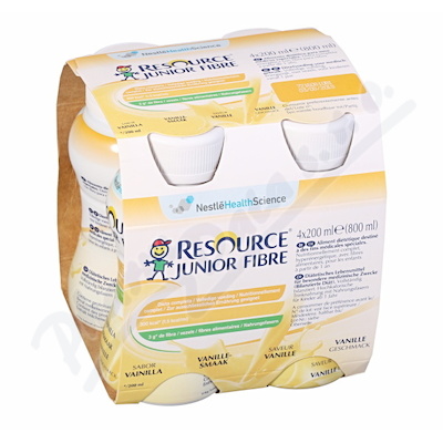 Resource Junior Fibre Vanilka 4x200ml