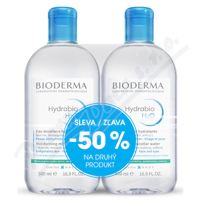 BIODERMA Hydrabio H2O 500ml 1+1 Festival