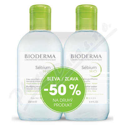 BIODERMA Sebium H2O 250ml 1+1 Festival