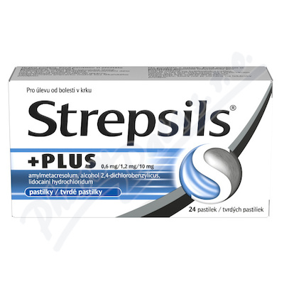 Strepsils Plus 0.6mg/1.2mg/10mg pas.24