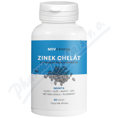 MOVit Zinek Chelat 15 mg tbl.90