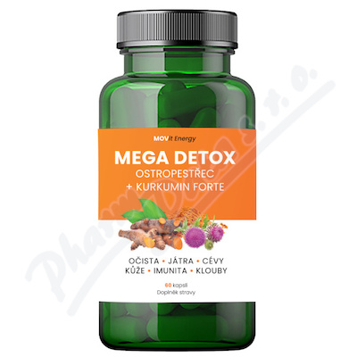 MOVit Mega Detox Ostrop.+Kurkum.FORTE 60