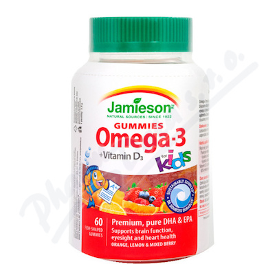 JAMIESON Omega-3 Kids Gummies zelat.p.60