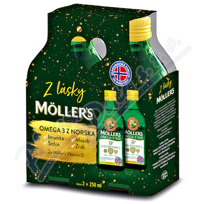 Mollers Omega 3 D+ dárk.bal. 2x250ml