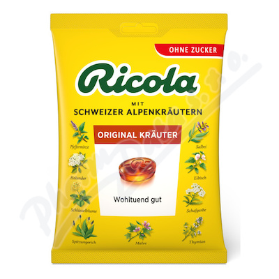 RICOLA Original bylinny bez cukru 75g