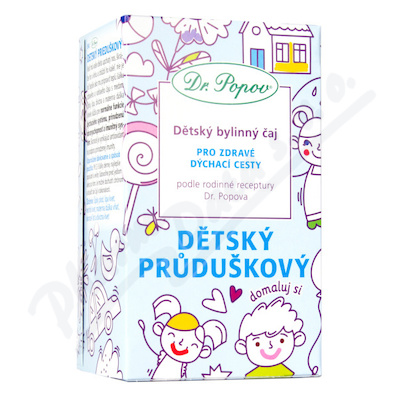 Dr.Popov Dětský byl.čaj-průdušk.20x1,5g