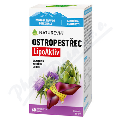 NatureVia Ostropestřec LipoAktiv60cps.