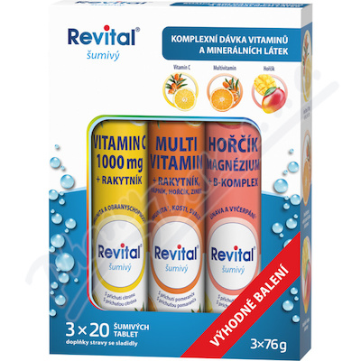 Revital Vit.C+Multivit+Horc eff.tb 20x3