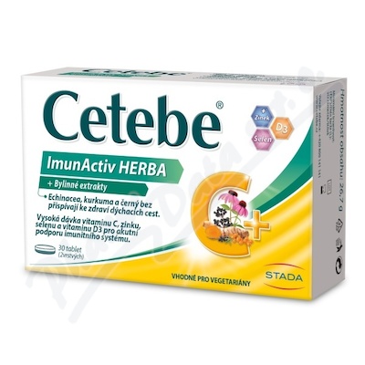 Cetebe ImunActiv HERBA+Byl.extrakty30tb.