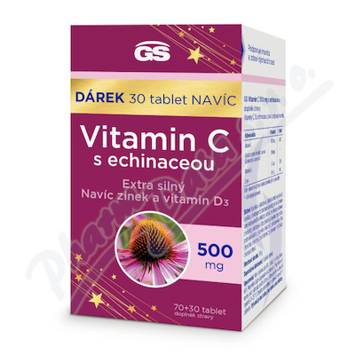 GS Vit.C500mg s echinaceou tbl.70+30dar