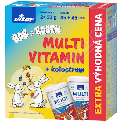 Vitar Multivit+kolos.Bob+Bobek tbl.2x45