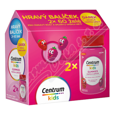 Centrum Kids Gummies mal.+jahod.2x60ks d