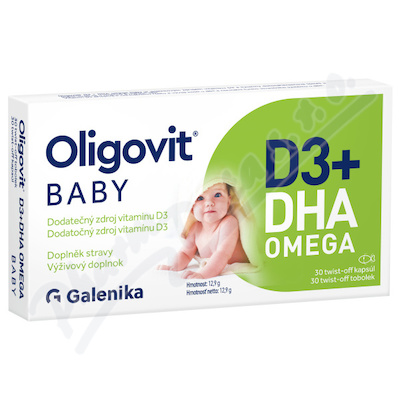 Oligovit Baby D3+DHA omega tob.30 Galeni