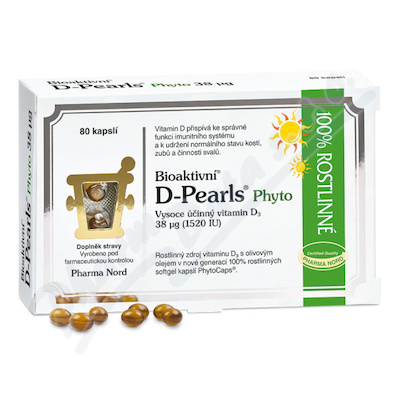 Bioaktivni D-Pearls Phyto 38mcg cps.80