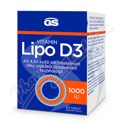 GS Vitamin Lipo D3 1000 IU cps.60