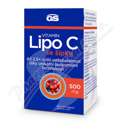 GS Vitamin Lipo C 500mg sipky cps.90+10