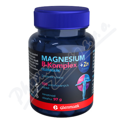 Magnesium B-komplex+Zin.Glenmark tbl.100