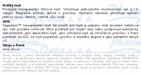 3M Tegaderm tran.krytí s rámeč.10x12cm 1626W 50ks