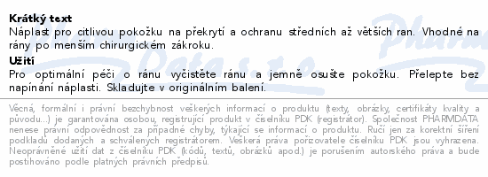 Hansaplast Sensitive náplast sterilní XL 5ks