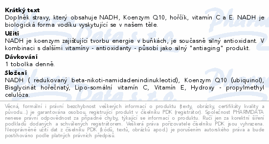 NADH Energy Komplex enterosolventní tob.30